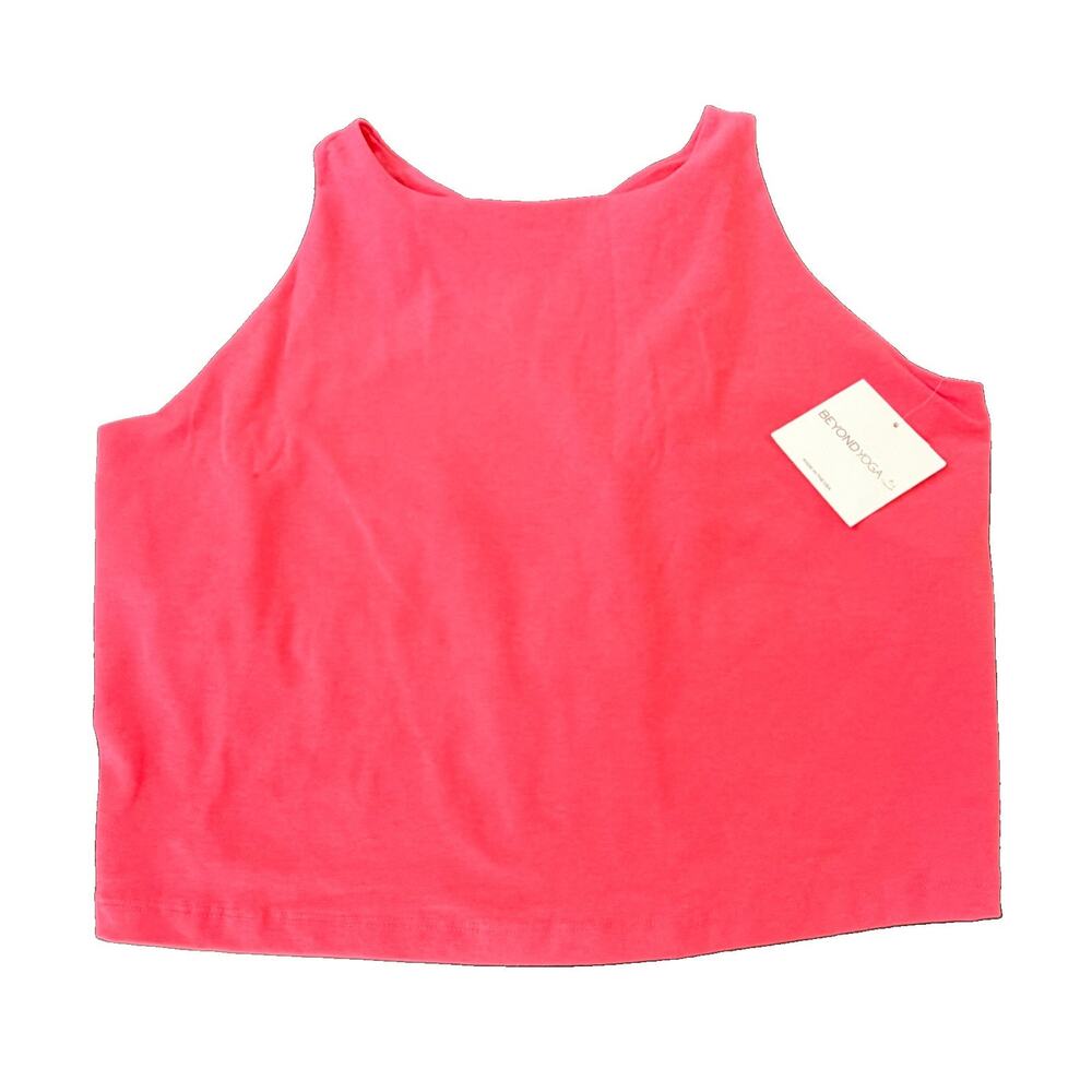 New Beyond Yoga Refocus Cropped Tank (Style SD4671P) Reddish 4X NWT